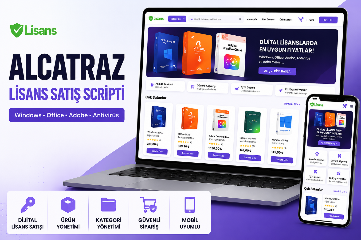 Alcatraz Lisans Satış Scripti V2